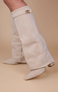 Beige Suede